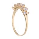 18ct Yellow Gold Cubic Zirconia Cluster Ring
