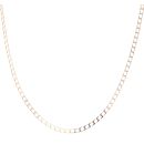9ct Yellow Gold Square Curb Chain 20"
