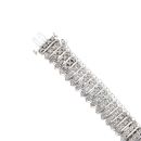 9ct White Gold 5.00ct Brilliant Cut Diamond Bracelet 7"
