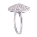 9ct White Gold 0.50ct Diamond Single Cut Cluster Ring