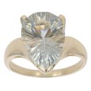 9ct Yellow Gold Prasiolite Single Stone Ring