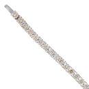 9ct White Gold 4.00ct Brilliant Cut Tinted Diamond Tennis Bracelet 7"