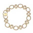 9ct Yellow Gold Fancy Bracelet 7.5"