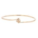 9ct Yellow Gold 0.02ct Diamond Bangle