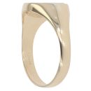 9ct Yellow Gold Blue Enamel Masonic and Plain Swivel Ring