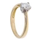 18ct Yellow Gold 0.53ct Radiant Cut Diamond Solitaire Ring