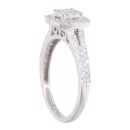 9ct White Gold 0.50ct Diamond Cluster Ring
