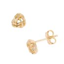 9ct Yellow Gold Knot Stud Earrings