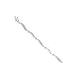 18ct White Gold 0.50ct Brilliant Cut Diamond Bracelet 6.5"