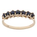 9ct Yellow Gold Sapphire Eternity Ring