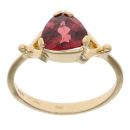 18ct Yellow Gold Single Stone Garnet Ring
