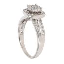 9ct White Gold 0.50ct Brilliant Cut Diamond Cluster Ring