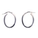 9ct Yellow And White Gold Duo Hoop Earrings