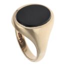 9ct Yellow Gold Onyx Signet Ring