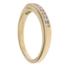 14ct Yellow Gold 0.15ct Diamond Half Eternity Ring