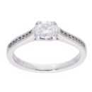 Platinum 0.65ct Diamond Solitaire Ring