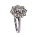 18ct White Gold 1.40ct Diamond Cluster Ring