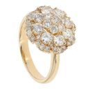 18ct Yellow Gold Diamond Cluster Ring by Anya Belle