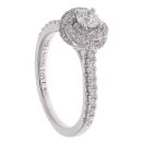 Vera Wang 18ct White Gold 0.70ct Brilliant Cut Diamond Cluster Ring