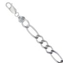 Silver Figaro Bracelet 8" By Icesia