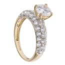 14ct Yellow Gold Cubic Zirconia Ring