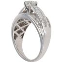 18ct White Gold 1.50ct Brilliant Cut Diamond Fancy Ring