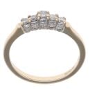 9ct Yellow Gold 0.25ct Diamond Five Stone Ring