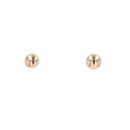 9ct Yellow Gold Plain Stud Earrings