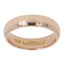 18ct Yellow Gold Court Wedding Ring 5mm