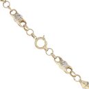 14ct Yellow And White Gold Lion Chain 22"