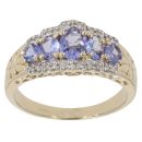 18ct Yellow Gold 0.10ct Diamond And Ruby Ring