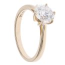 Lab Grown 9ct Yellow Gold 1.50ct Diamond Solitaire Ring