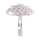 18ct White Gold 2.10ct Diamond Cluster Ring