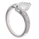 18ct White Gold 2.18ct Marquise And Brilliant Cut Diamond Solitaire Ring