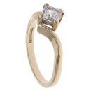 9ct Yellow Gold Cubic Zirconia Solitaire Ring