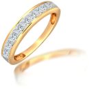 18ct Yellow Gold 0.75ct Princess Cut Eternity Ring