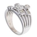 9ct White Gold 1.00ct Brilliant Cut Diamond Fancy Ring