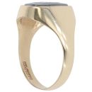 9ct Yellow Gold Hematite Centurian Signet Ring