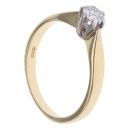 18ct Yellow Gold 0.33 Solitaire Diamond Ring