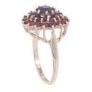 9ct Yellow Gold Garnet Cluster Ring