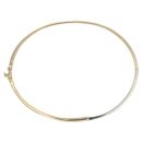 9ct Yellow And White Gold 0.03ct Diamond Hinged Bangle