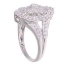 9ct White Gold 0.50ct Diamond Cluster Ring