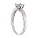 9ct White Gold 0.10ct Diamond Cluster Ring