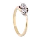 18ct Yellow Gold 0.35ct Diamond Trilogy Ring