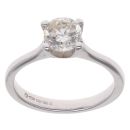 18ct White Gold 0.80ct Brilliant Cut Diamond Solitaire Ring