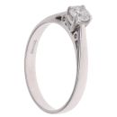 18ct White Gold 0.41ct Brilliant Cut Diamond Solitaire Ring