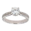 18ct White Gold 0.85ct Diamond Solitaire Ring