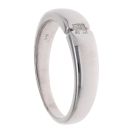 18ct White Gold 0.12ct Diamond Signet Ring