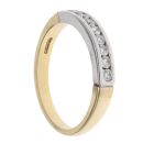 18ct Yellow and White Gold 0.30ct Diamond Eternity Ring
