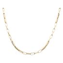 14ct Yellow Gold Greek Key Fancy Chain 22"